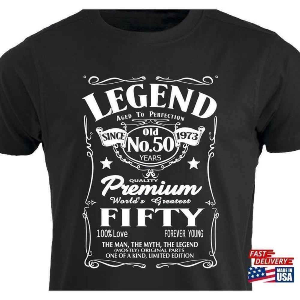 1973 Birthday Legend Retro Style Graphic Unisex T-Shirt